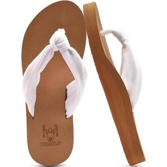 Shoes - KuaiLu Womens Flip Flops Arch Support Yoga Mat Sandals Summer Beach Shoes
